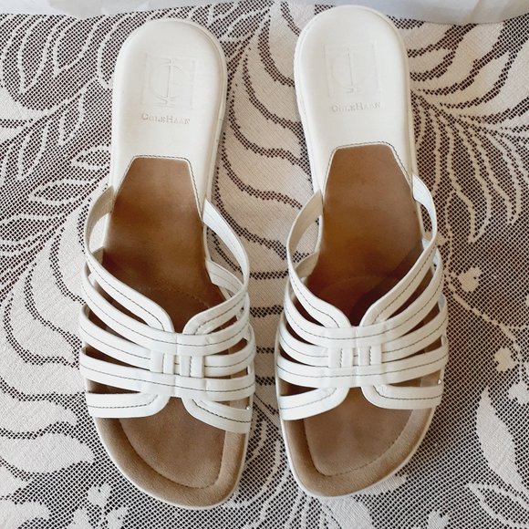 Cole Haan Nike Air White Strappy Sandals - Picture 8 of 11